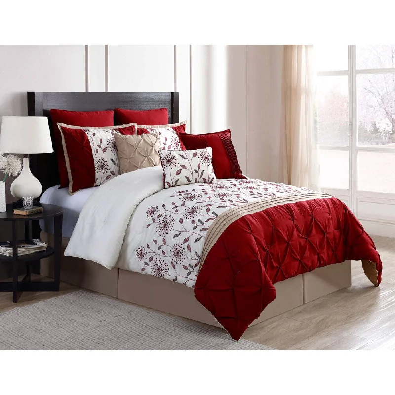 Wool - filled comforters with natural moisture - wicking and temperature - regulating featuresVCNY Prairie 9-piece Comforter Set