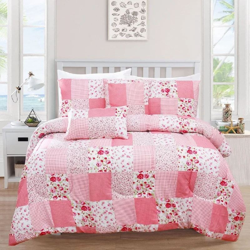 Wool - filled comforters with natural moisture - wicking and temperature - regulating features5-Piece Coverlet Comforter Bedding Set - Bundle Includes: + 1 Comforter + 2 standard shams + 2 decorative pillows