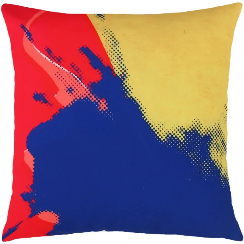 Cooling Pillows for Hot SleepersAndy Warhol Art Pillow in Red, Blue, & Yellow design by Henzel Studio