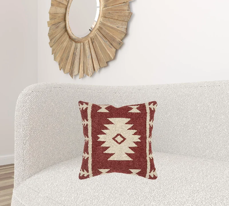 Orthopedic Pillows for Back Pain ReliefRed Beige Tribal Woven Down Filled Throw Pillow Orthopedic Pillows for Back Pain ReliefRed Beige Tribal Woven Down Filled Throw Pillow