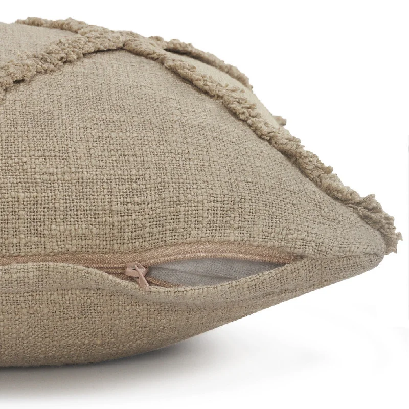 Adjustable Pillows for Customized Comfort20" X 20" Taupe Brown 100% Cotton Zippered Pillow Adjustable Pillows for Customized Comfort20" X 20" Taupe Brown 100% Cotton Zippered Pillow