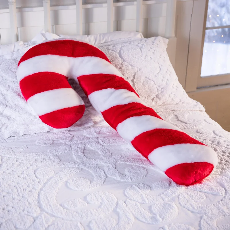 Firm Pillows for Side SleepersCandy Cane Plush Cuddle Holiday Body Pillow