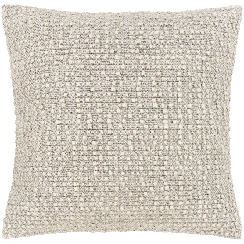 Cotton Pillows for Natural ComfortLeif Woven Pillow in Ivory