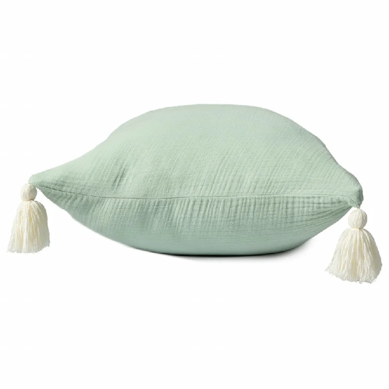 Back Support Pillows for Office Chairs20" X 20" Green And Ivory 100% Cotton Zippered Pillow Back Support Pillows for Office Chairs20" X 20" Green And Ivory 100% Cotton Zippered Pillow