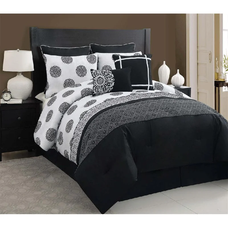 King - size comforters to fit large king - sized beds perfectlyVCNY Isabella 8-piece Comforter Set
