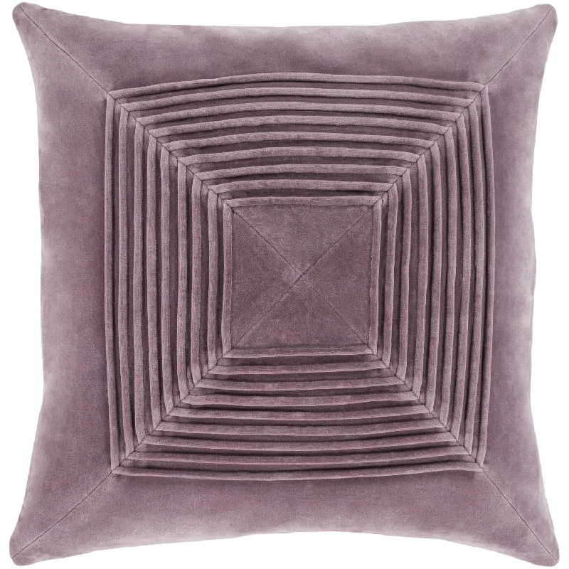 Square Pillows for Modern Home DecorAkira Velvet Pillow in Mauve