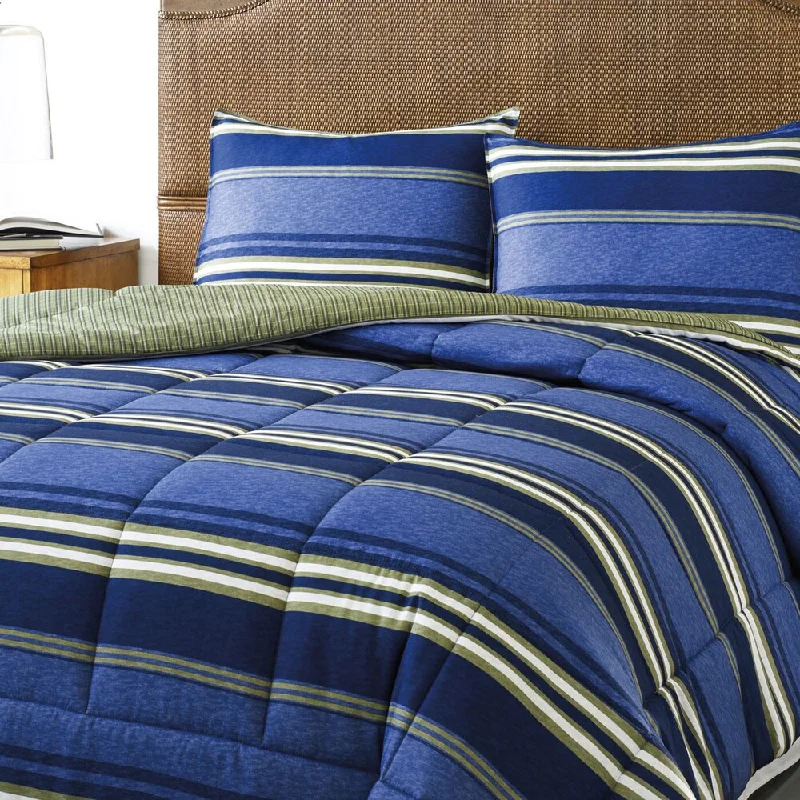 Queen - size comforters for standard queen - sized mattressesEddie Bauer Friday Harbour Reversible 3-piece Comforter Set