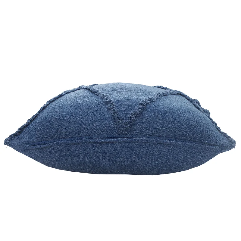 Feather Pillows for a Luxurious Sleep18" X 18" Cobalt Blue 100% Cotton Zippered Pillow