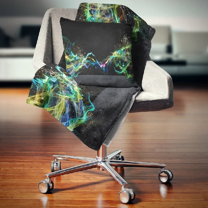Recycled polyester blankets for an eco - conscious optionDesignart 'Abstract Motion Banner' Contemporary Throw Blanket Recycled polyester blankets for an eco - conscious optionDesignart 'Abstract Motion Banner' Contemporary Throw Blanket