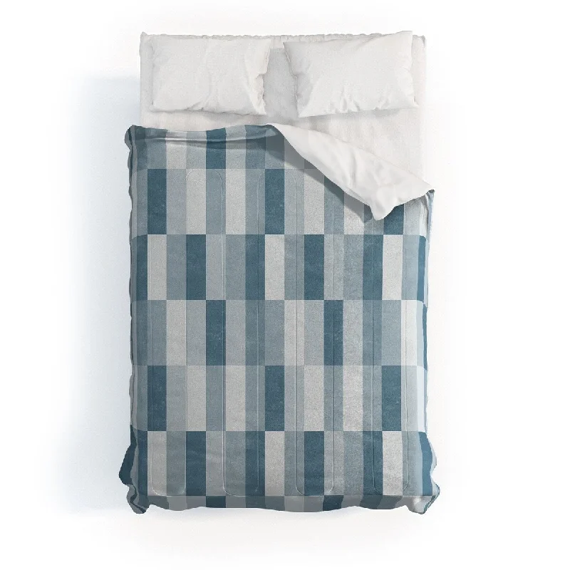 Down - filled comforters for supreme warmth and lightnessLittle Arrow Design Co Cosmo Tile Stone Blue Made To Order Full Comforter Set Down - filled comforters for supreme warmth and lightnessLittle Arrow Design Co Cosmo Tile Stone Blue Made To Order Full Comforter Set