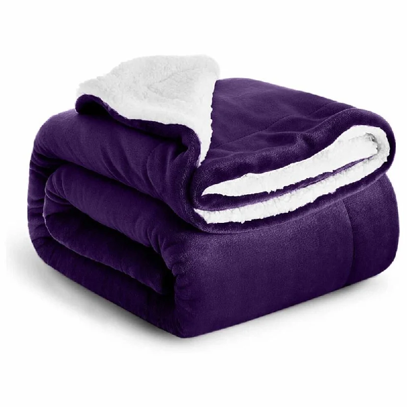 Microfiber blankets that are durable and easy to care for400 Gsm Twins Sherpa Fleece Blanket Reversible Purple Microfiber blankets that are durable and easy to care for400 Gsm Twins Sherpa Fleece Blanket Reversible Purple