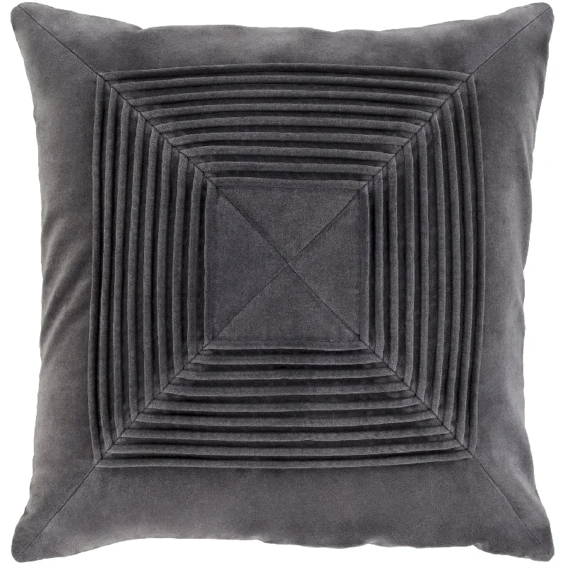 Cooling Pillows for Hot SleepersAkira Velvet Pillow in Charcoal