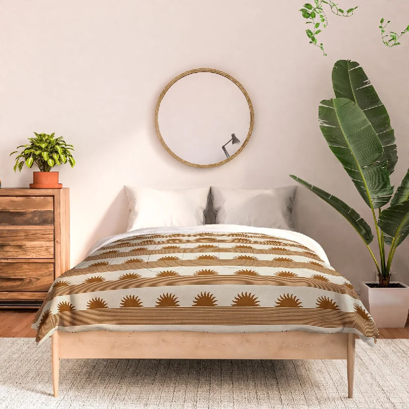 Down - filled comforters for supreme warmth and lightnessIveta Abolina Sunset Cider Made To Order Full Comforter Set