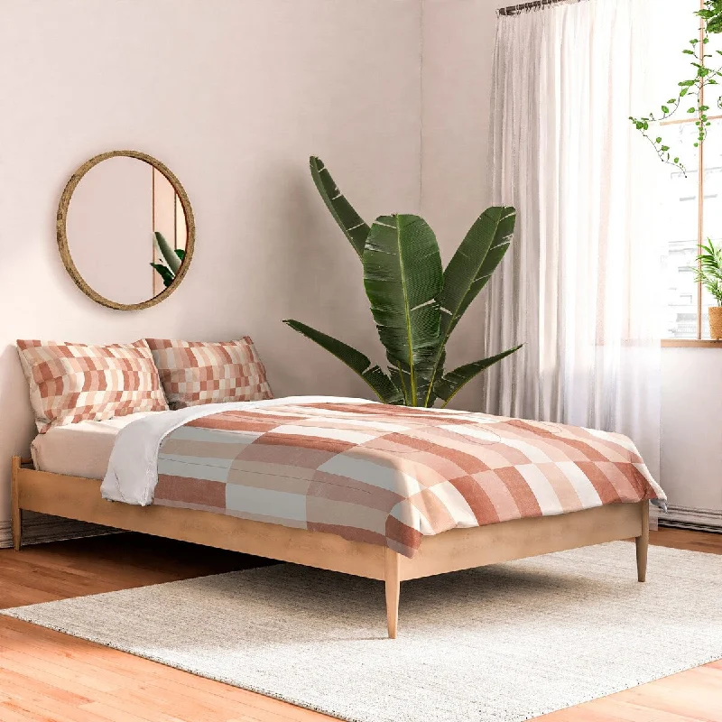 Bamboo - fiber - filled comforters with antibacterial and breathable qualitiesLittle Arrow Design Co Cosmo Tile Multi Warm Made To Order Full Comforter Set Bamboo - fiber - filled comforters with antibacterial and breathable qualitiesLittle Arrow Design Co Cosmo Tile Multi Warm Made To Order Full Comforter Set
