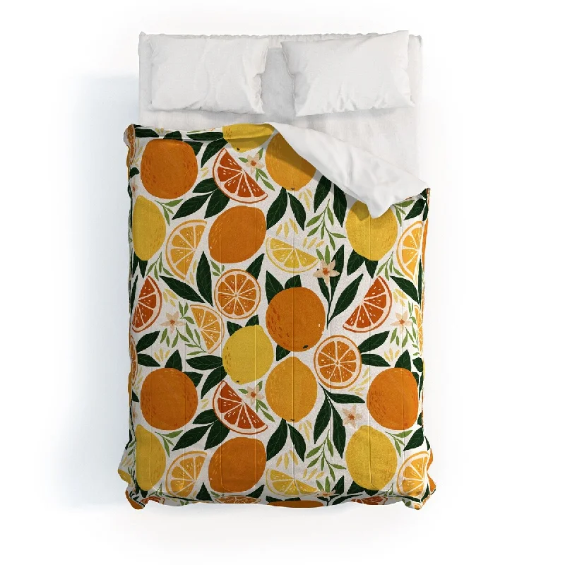 Queen - size comforters for standard queen - sized mattressesAvenie Citrus Fruits Made To Order Full Comforter Queen - size comforters for standard queen - sized mattressesAvenie Citrus Fruits Made To Order Full Comforter