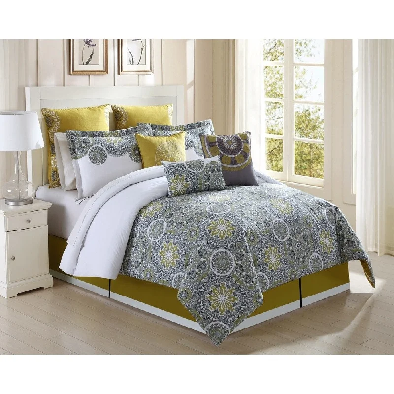 Cotton - filled comforters for a breathable and natural sleep experienceJezebel 9 Piece Cotton Comforter Set