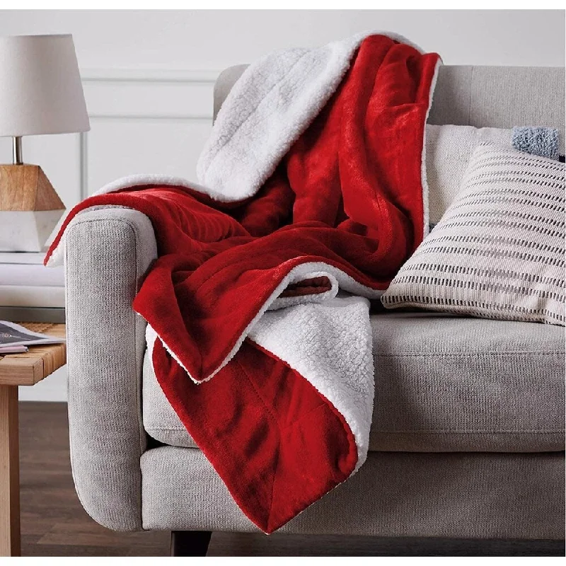 Cashmere blankets for ultimate softness and luxuryRed Soft Sherpa Throw Blanket 50" x 60" Cashmere blankets for ultimate softness and luxuryRed Soft Sherpa Throw Blanket 50" x 60"
