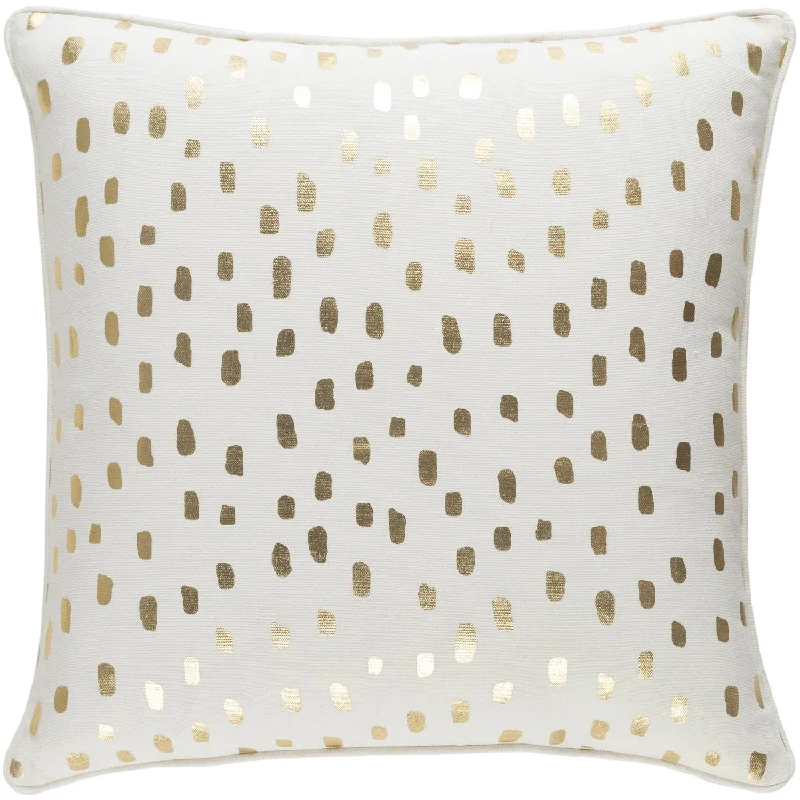Decorative Pillows for Living Room MakeoverGlyph Pillow in Metallic Gold