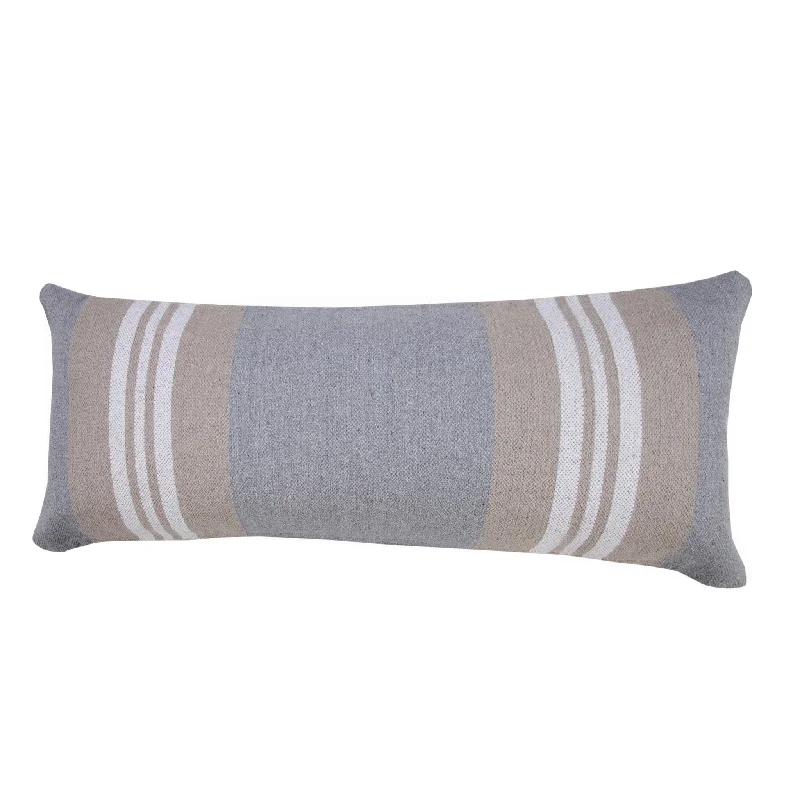 Hypoallergenic Pillows for Allergy Sufferers14" X 36" Beige and Gray Striped Cotton Zippered Pillow Hypoallergenic Pillows for Allergy Sufferers14" X 36" Beige and Gray Striped Cotton Zippered Pillow