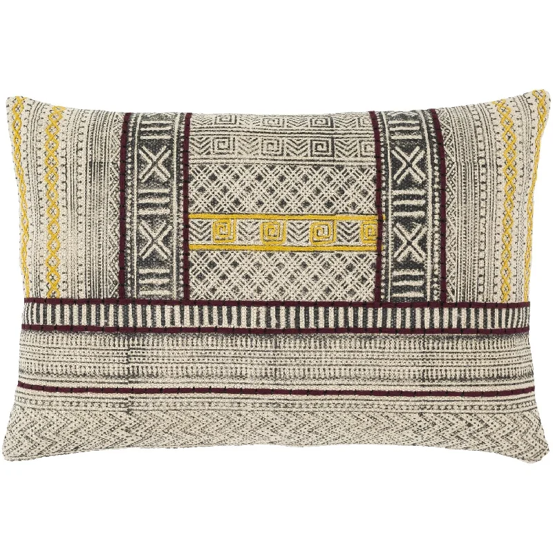 Soft and Fluffy Pillows for Bedroom ComfortZoya Hand Woven Lumbar Pillow