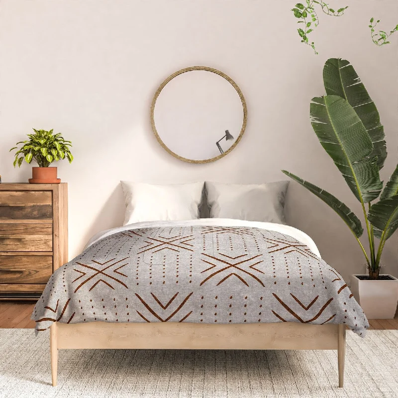 Latex - filled comforters with a bouncy texture and good supportLittle Arrow Design Co Mud Cloth Tile Stone Rust Made To Order Full Comforter Set Latex - filled comforters with a bouncy texture and good supportLittle Arrow Design Co Mud Cloth Tile Stone Rust Made To Order Full Comforter Set
