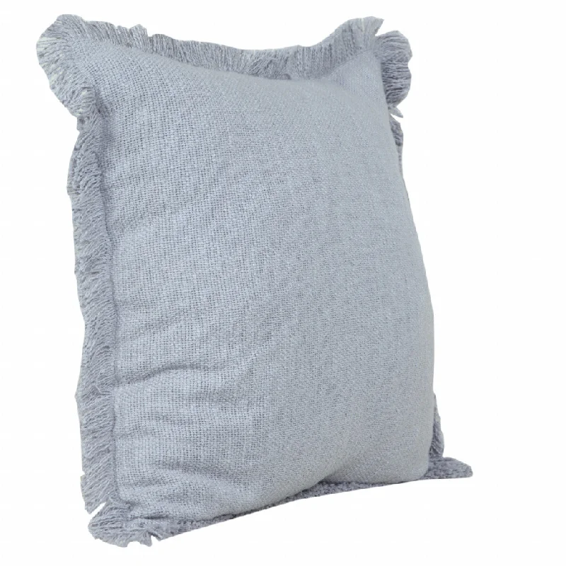 Plush Pillows for a Cozy Bed20" X 20" Micro Gray 100% Cotton Zippered Pillow