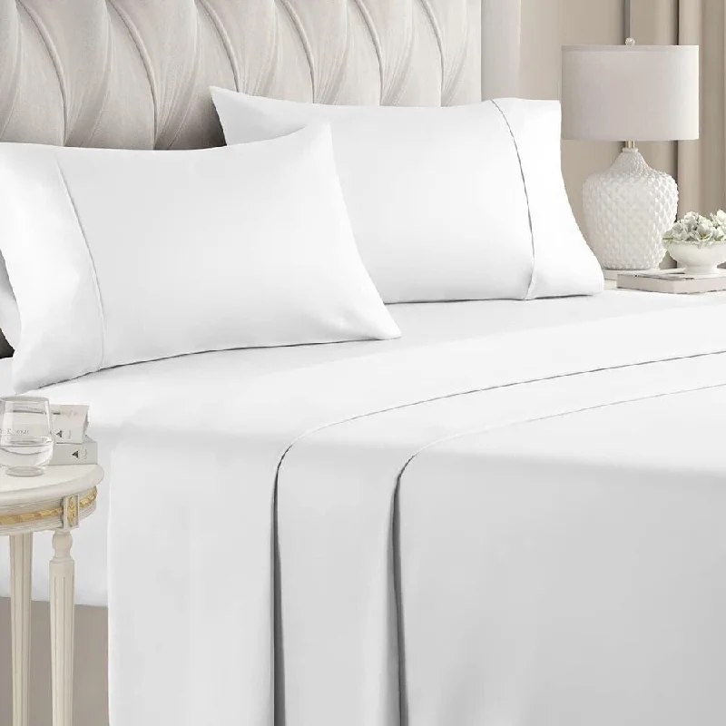 Cotton blankets for breathability and a lightweight feelFull Size 400 Thread Count Cotton Sheet Set White Cotton blankets for breathability and a lightweight feelFull Size 400 Thread Count Cotton Sheet Set White