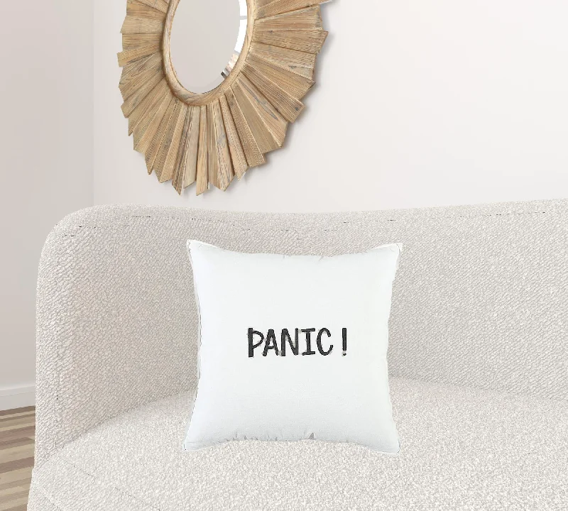 Pregnancy Pillows for Expectant MothersBlack and White Flagship Message Throw Pillow