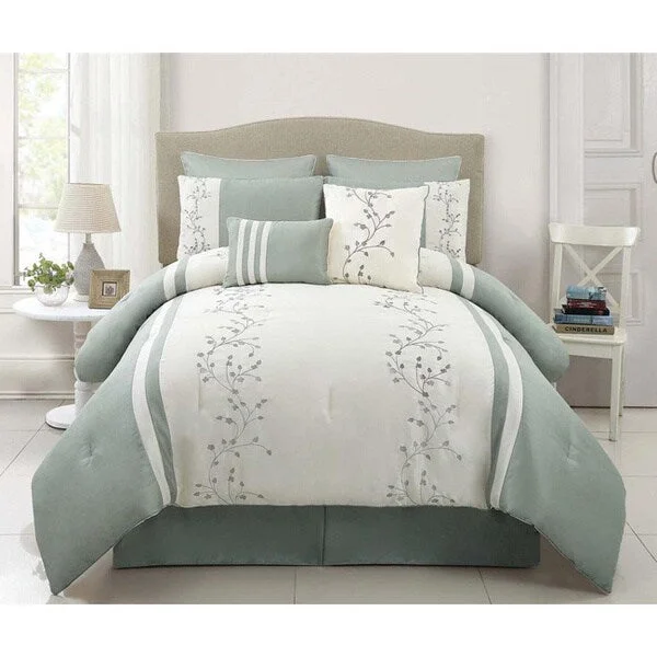 Queen - size comforters for standard queen - sized mattressesVCNY Felice 8-piece Comforter Set