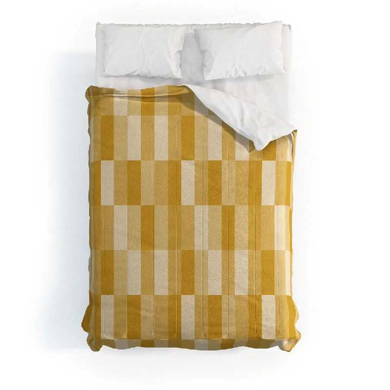 Duck down comforters with a softer feel and good warmth retentionLittle Arrow Design Co Cosmo Tile Mustard Made To Order Full Comforter Set Duck down comforters with a softer feel and good warmth retentionLittle Arrow Design Co Cosmo Tile Mustard Made To Order Full Comforter Set