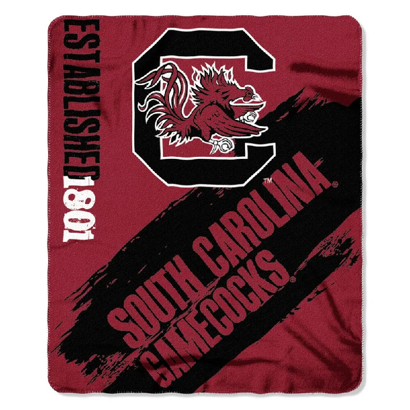Recycled polyester blankets for an eco - conscious optionMulti-color Polyester South Carolina Painted Fleece Throw Recycled polyester blankets for an eco - conscious optionMulti-color Polyester South Carolina Painted Fleece Throw