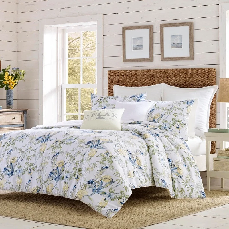 Goose down comforters known for their superior quality and insulationRelax by Tommy Bahama Koala Paradise Comforter Set