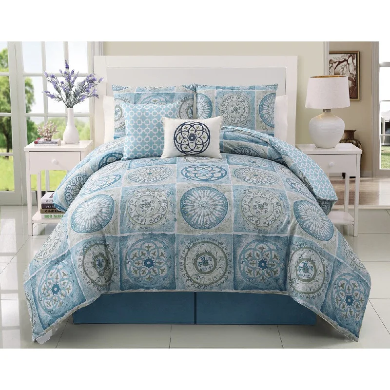 Queen - size comforters for standard queen - sized mattressesVCNY Devon 5-piece Comforter Set