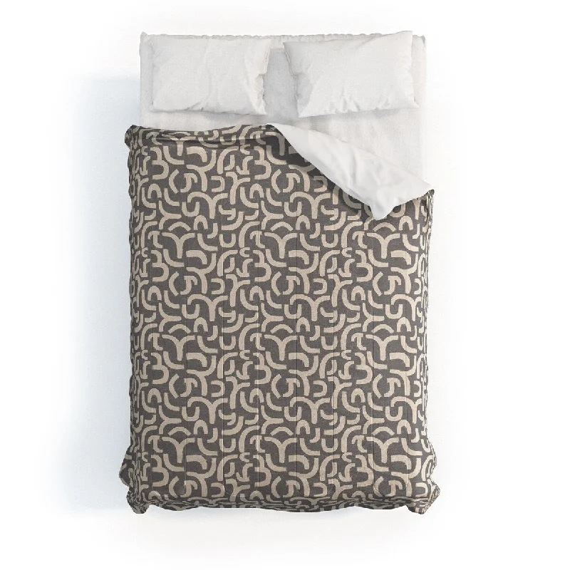 Bamboo - fiber - filled comforters with antibacterial and breathable qualitiesIveta Abolina Geometric Lines Vintage Grey Made To Order Full Comforter Set Bamboo - fiber - filled comforters with antibacterial and breathable qualitiesIveta Abolina Geometric Lines Vintage Grey Made To Order Full Comforter Set