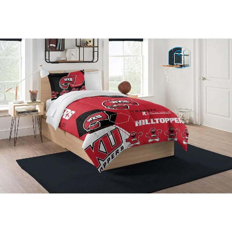 Down - filled comforters for supreme warmth and lightnessCOL 862 Western Kentucky Hexagon Twin Comforter Set Down - filled comforters for supreme warmth and lightnessCOL 862 Western Kentucky Hexagon Twin Comforter Set
