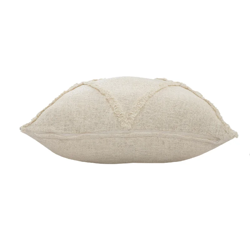Memory Foam Pillows for Neck Support26" X 26" Ivory 100% Cotton Zippered Pillow