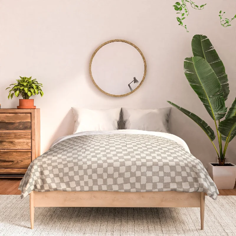 Microfiber - filled comforters that are lightweight and easy to care forIveta Abolina Lazy Checker Dove Grey Made To Order Full Comforter Set Microfiber - filled comforters that are lightweight and easy to care forIveta Abolina Lazy Checker Dove Grey Made To Order Full Comforter Set
