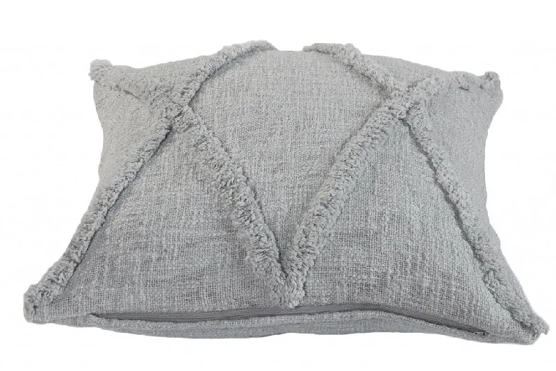 Feather Pillows for a Luxurious Sleep18" X 18" Light Gray 100% Cotton Geometric Zippered Pillow Feather Pillows for a Luxurious Sleep18" X 18" Light Gray 100% Cotton Geometric Zippered Pillow