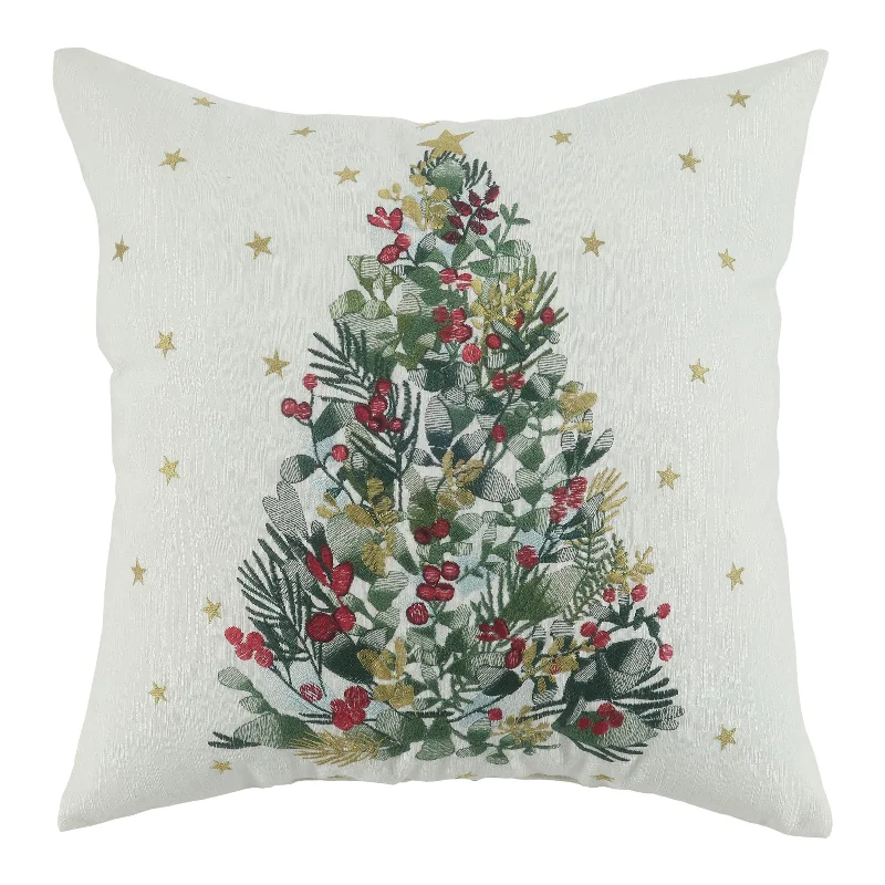 Back Support Pillows for Office ChairsChristmas Tree 18x18 Decorative Throw Pillow