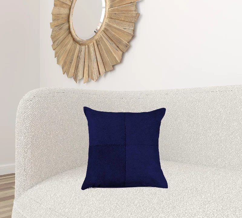 Round Pillows for Boho-Style Interiors18" X 18" X 5" Navy  Pillow