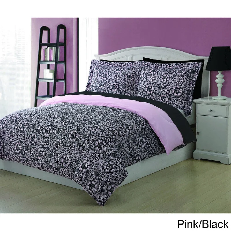 King - size comforters to fit large king - sized beds perfectlyJeanette Lace 3-piece Comforter Set