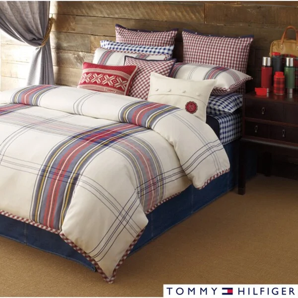Goose down comforters known for their superior quality and insulationTommy Hilfiger Tartan 3-Piece Comforter Set