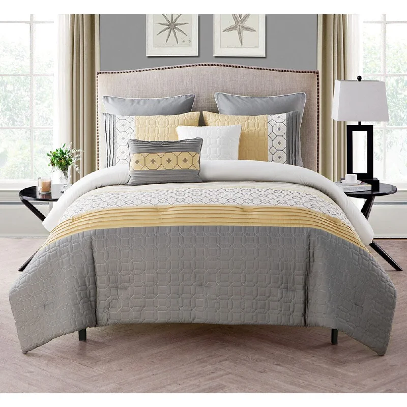 Queen - size comforters for standard queen - sized mattressesVCNY Winston Embroidered Comforter Set