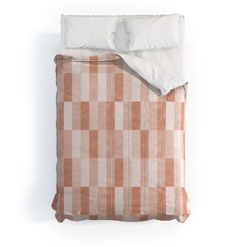 Cotton - filled comforters for a breathable and natural sleep experienceLittle Arrow Design Co Cosmo Tile Terracotta Made To Order Full Comforter Set Cotton - filled comforters for a breathable and natural sleep experienceLittle Arrow Design Co Cosmo Tile Terracotta Made To Order Full Comforter Set