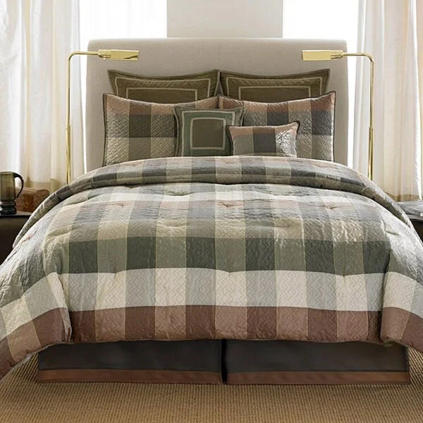 Goose down comforters known for their superior quality and insulationManor Hill Beacon Place 8-piece Comforter Set