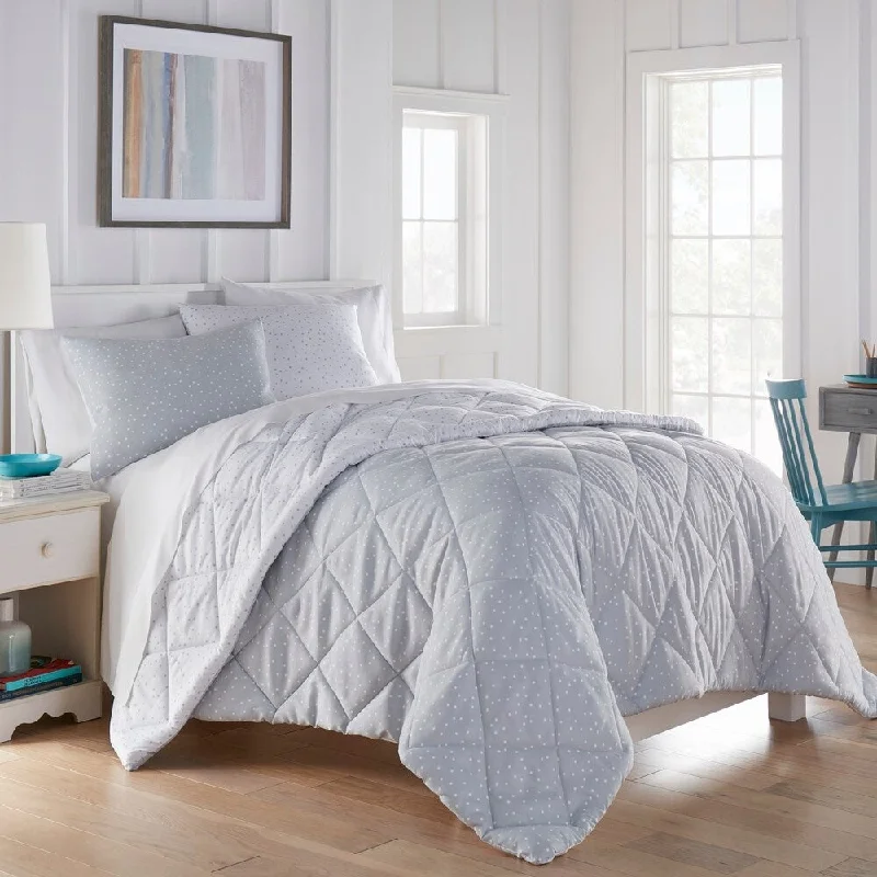 Silk - filled comforters for a luxurious and smooth touchPoppy & Fritz Freya Grey Comforter Set