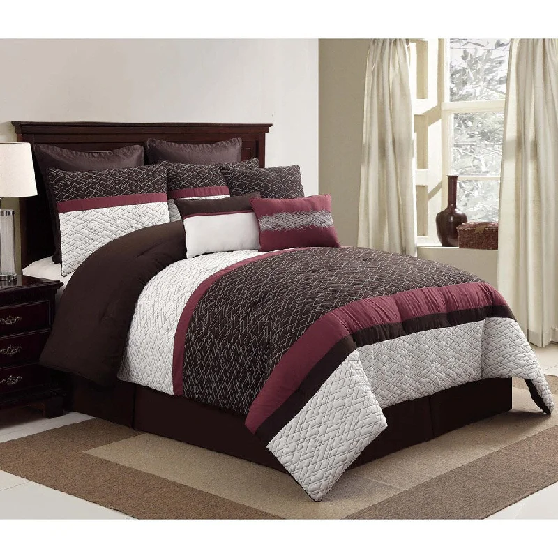 Microfiber - filled comforters that are lightweight and easy to care forVCNY Caldwell 9-piece Comforter Set