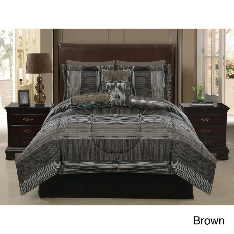 Duck down comforters with a softer feel and good warmth retentionVCNY Safari 7-piece Reversible Comforter Set