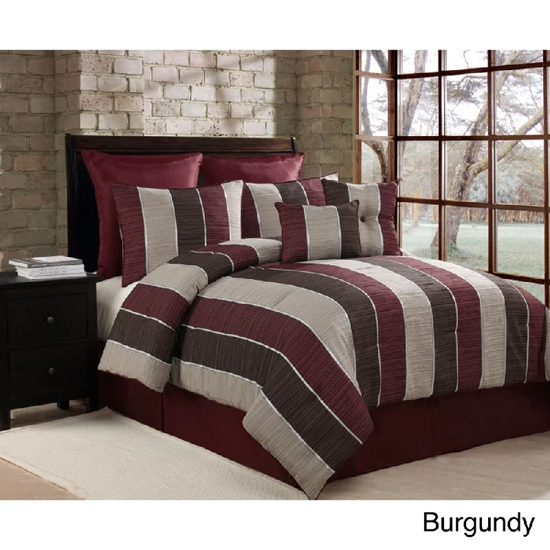 Latex - filled comforters with a bouncy texture and good supportVCNY Spain 8-piece Comforter Set