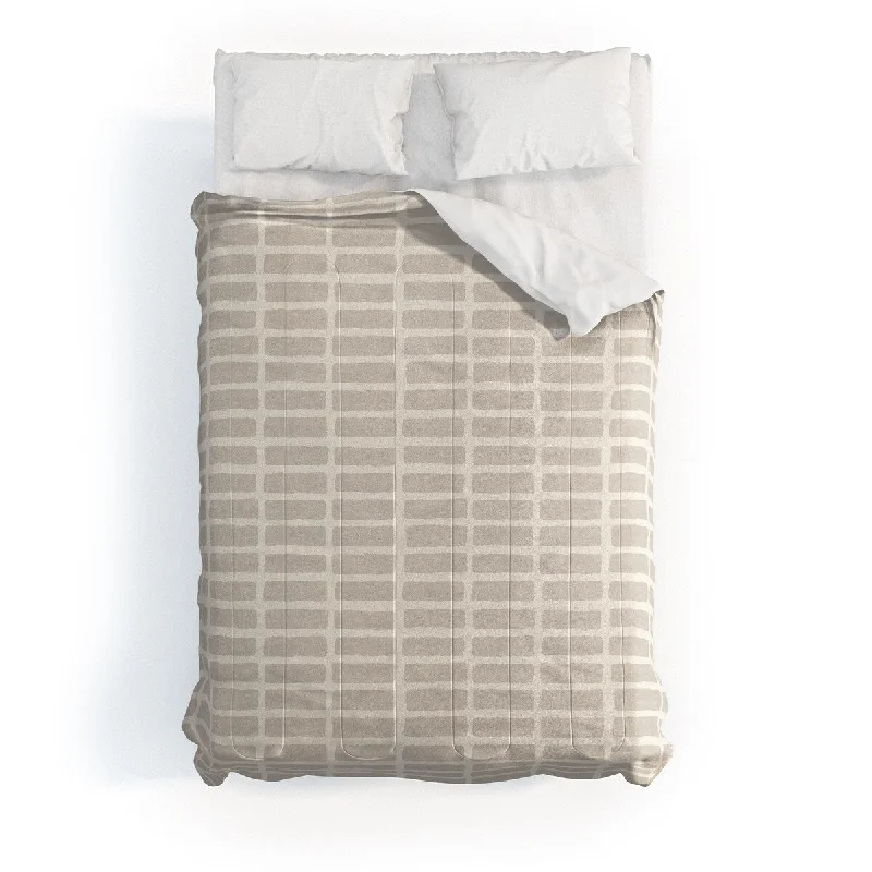 Latex - filled comforters with a bouncy texture and good supportLittle Arrow Design Co Block Print Tile Neutral Made To Order Full Comforter Set Latex - filled comforters with a bouncy texture and good supportLittle Arrow Design Co Block Print Tile Neutral Made To Order Full Comforter Set